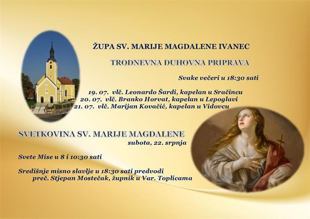 Blagdan sv. Marije Magdalene u Ivancu